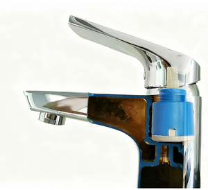 Robinet de salle de bain moderne en céramique WANHAN avec <span class=keywords><strong>cartouche</strong></span>, garantie 1 an, capacité de conception de modèle 3D, base haute, double étanchéité, 35 bars - Product Image 6