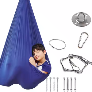 Balançoire de thérapie extérieure pour enfants, autisme, TDAH, syndrome d'Asperger, réversible, légère, durable, anti-retournement, hamac sensoriel - Product Image 4