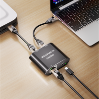 Commutateur Ethernet portable DIEWU TXE308 à 3 ports avec négociation automatique 10/100/1000 Mbps, non géré, détection croisée MDI/MDIX, réseau IGMP