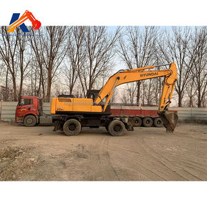 Excavadora de ruedas Hyundai 210W-7 210W-9 de calidad superior 21 toneladas Construcción de segunda mano Original Corea en stock - Product Image 5