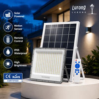 Projecteur LED solaire extérieur Super Lumen 200W IP65 avec angle de faisceau de 150°, lumière du jour 6000K, prix compétitif