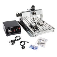 Carrera 400*570*75mm 2400RPM 6040 800W Mini máquina enrutadora CNC para trabajar la madera