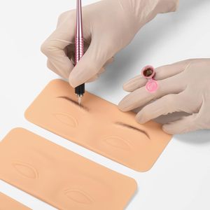 3D Silicone tatuaggio pratica la pelle per le sopracciglia & Eyeliner Microblading trucco permanente strumento di formazione - Product Image 4