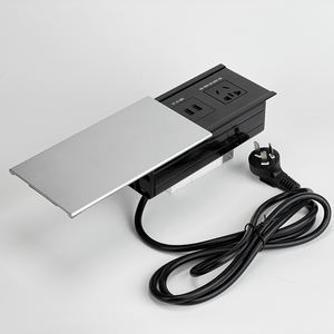 <span class=keywords><strong>Prise</strong></span> de bureau coulissante cachée personnalisée avec type C, alliage d'aluminium, multifonction, <span class=keywords><strong>prise</strong></span> de bureau coulissante universelle - Product Image 4