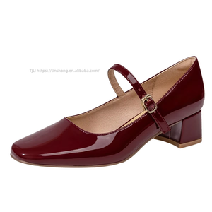 Zapatos de Tacón Grueso y Medio para Mujer, Estilo Francés, Profesionales, Talla Grande, para Primavera - Product Image 5