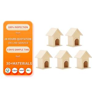 Maison d'oiseau en bois décorative <span class=keywords><strong>Mini</strong></span> mangeoire à oiseaux <span class=keywords><strong>Cage</strong></span> jardin et décoration artisanale de peinture pour enfants - Product Image 1