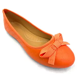 여성 플랫 신발 새로운 패션 인형 신발 캐주얼 로퍼 파티 착용 라이트 오렌지 색상 사용자 정의 봄 스타일 숙녀 신발