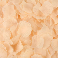 Décoration de salle de mariage Atmosphère Disposition Fournitures Scatter Fleur Pétales de rose Vente en gros Soie artificielle Pétales de fleurs de rose