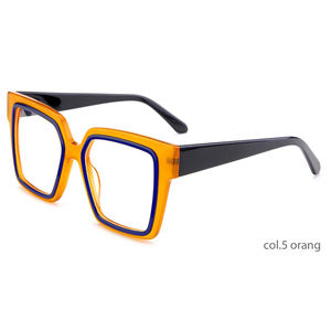 Gafas de Sol Unisex con Montura Completa de Acetato, Protección UV, Ligeras, Lentes Polarizadas con Efecto Espejo, Diseño Moderno - Product Image 6