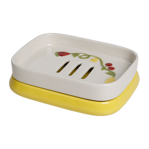 YST Céramique Ensemble d'accessoires de salle de bain de haute qualité Accessoires de douche Porte-savon en céramique pour la décoration intérieure et les essentiels de bain - Product Image 1