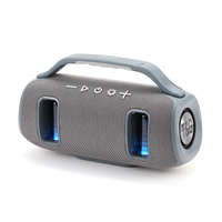 Haut-parleur portable Bluetooth stéréo avec basses, tissu imperméable, lumière LED RVB, double haut-parleur actif BT, TG-694