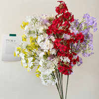E-704 Branche de Gypsophile Artificielle Faite à la Main, Longue Tige, Fleur Artificielle Souffle de Bébé pour la Fête des Mères