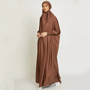 Vêtement de prière musulman en gros, abaya, jiabab, foulard de tête, abaya de prière islamique, khimar, jilbab, jupe longue, vêtements <span class=keywords><strong>pour</strong></span> femmes - Product Image 4