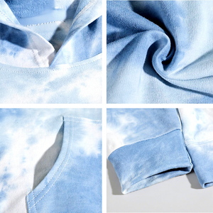 Sudadera con Capucha Unisex Oversize Tie-Dye de Punto Casual para Otoño con Bolsillos y Manga Larga, Corte Regular - Product Image 4