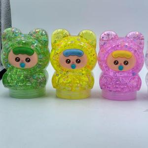 Lot de 6 Slimes Cristallins Scintillants Antiadhésifs Extensibles et Transparents avec Formes de Poupées Adorables – Vente Flash - Product Image 2