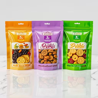 Sachets personnalisés en PE recyclable avec fermeture éclair refermable, fenêtre en Mylar aluminium, pour bonbons, noix, snacks, chewing-gum, gelée, aliments secs – Vente en gros