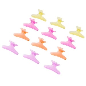 Pinces à cheveux noires et blanches en plastique pour coiffure, vente en gros - Product Image 1