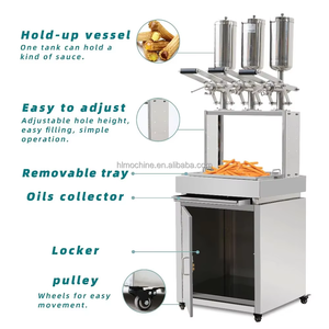 5L đôi Hướng dẫn sử dụng churro Maker bồn chứa dầu để làm chiên bột Gậy Tây Ban Nha churrera hạt chất độn Snack Nồi chiên máy tự động - Product Image 6