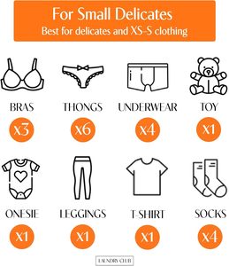 Lot de 9 sacs à linge en maille durables avec fermeture éclair robuste, sacs de lavage faits à la main pour la lingerie - Product Image 4