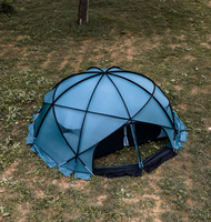 Tente dôme géodésique 4 saisons avec logo personnalisé, robuste, pour 10 personnes, imperméable, coupe-vent, pour base-camp et expéditions