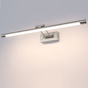 Lampes murales LED en gros, nickel satiné, lumière réglable pour tableau, lumière de salle de bain, lumière de coiffeuse, éclairage mural pour salon - Product Image 1