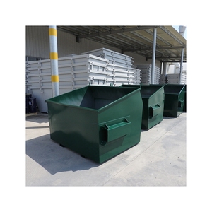 Thick Plate Of Metal Bin Load Containers Steel Dumpster Waste Bins Front Load-2