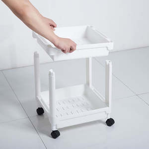 Estante de Almacenamiento Multifuncional para el Hogar, Carro Desmontable de Cuatro Niveles, Organizador de Plástico para Ahorrar Espacio - Product Image 5