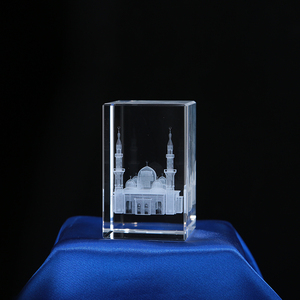 Usine directe en gros personnaliser 3d Laser gravure <span class=keywords><strong>cristal</strong></span> k9 cube de verre personnaliser souvenir de construction - Product Image 2