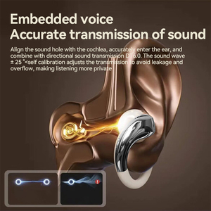 Silnek Sáng Tạo Thoải Mái Thể Thao Không Dây Móc Tai Cho Tai Nghe <span class=keywords><strong>Bluetooth</strong></span> ENC Tiếng Ồn Hủy Bỏ Fone Auriculare Audifono Cho Nữ - Product Image 5