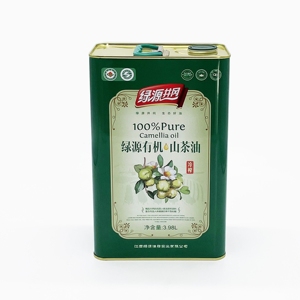 Lata Rectangular de Hojalata de 4L, Ecológica, Personalizable con Logotipo, Superficie Lacada, Certificada ROHS, para Aceite de Oliva y Aceites Comestibles - Product Image 1