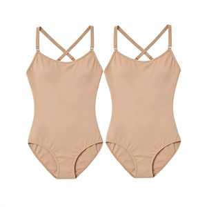 Justaucorps sans couture pour filles, sans manches, style camisole, pour la danse classique, la gymnastique, les entraînements, bretelles réglables - Product Image 5