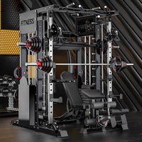 Machine Smith en acier à usage commercial, équipement de gym à câbles croisés, rack de musculation pour la musculation et les sports – Vente chaude
