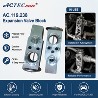 ACTECmax AC.119.238 OEM 68619148AA Válvulas de Expansión de Aire Acondicionado para Automóviles, de Aluminio Térmico TXV R134a, para PEUGEOT 307