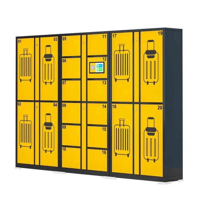 OEM/ODM Customized Intelligent Luggage Storage Cabinet QR Code Scanning Self-Service Luggage Lockerswith Electronic Lock
