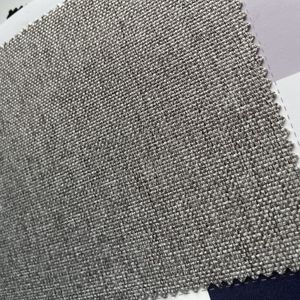 Vente en gros 100% polyester lin tissu couleur personnalisée Home <span class=keywords><strong>Deco</strong></span> avec motif collé respirant pour canapé tapisserie d'ameublement et Textiles de maison - Product Image 6