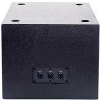 Subwoofer Pasivo Profesional de 300W y 8 Pulgadas, Caja de Madera, Crossover, Conexión XLR de Salida e Entrada, Pintura Negra, Bocina, Parlante