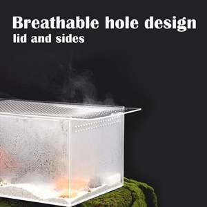 Custom Transparent Acrylic Reptile <b>Enclosure</b> Fit Clear <b>Tarantula</b> Spider Terrarium for Small Reptile Pets - Product Image 4