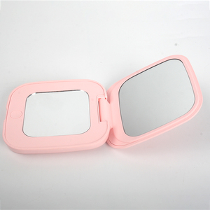 Multifuncional plegable portátil <span class=keywords><strong>luz</strong></span> banco de potencia cuadrado maquillaje cosmético <span class=keywords><strong>espejo</strong></span> <span class=keywords><strong>con</strong></span> <span class=keywords><strong>led</strong></span> - Product Image 2