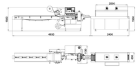 Machine d'emballage sous film rétractable à grande vitesse contrôlée par PLC pour l'emballage des aliments et des boissons