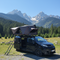 Tente de toit rigide portable, installation facile, ouverture rapide pour voiture tout-terrain, camping-car, camping, tente de toit