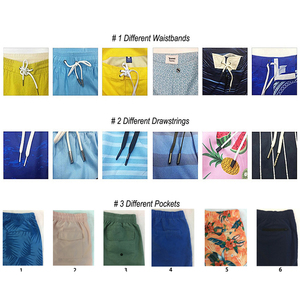Nuevo diseño de pantalones cortos Unisex <span class=keywords><strong>bañadores</strong></span> impermeables nadar playa pantalones cortos OEM logotipo personalizado verano trajes de baño para hombres - Product Image 6