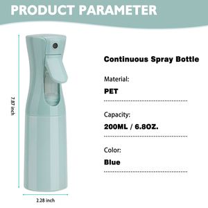 Wholesale Empty 160ml-700ml Fine PET Plastic Screen Printed Recyclable Water Mist Pump Sprayer Continuous Spray <b>Bottle</b> for Hair - Product Image 2