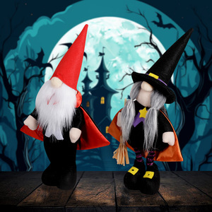 Nuevas decoraciones de Halloween, sombrero puntiagudo, muñecos de Gnomo de jardín, capa de bruja, muñecos de Halloween, adorno, decoraciones para fiestas en casa, exhibición - Product Image 1