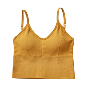 2201 grande taille Style chaud en forme de U dos fronde <span class=keywords><strong>fil</strong></span> sans couture enveloppé poitrine femmes ceinture poitrine Pad sous-vêtements dames gilet soutien-gorge - Product Image 5