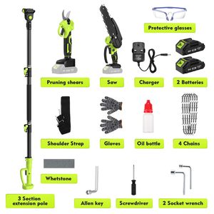 F.EAS y.d 4 trong 1 không dây cực cắt tỉa Shears chuỗi Saw Set cầm tay Tông đơ cao & thấp cây chi nhánh cắt tỉa tỉa tỉa - Product Image 6