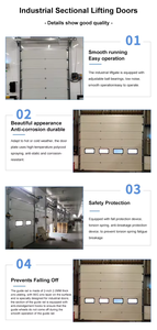 Portes Industrielles à <span class=keywords><strong>Ouverture</strong></span> Multiple, <span class=keywords><strong>Porte</strong></span> Industrielle <span class=keywords><strong>Sectionnelle</strong></span> Équilibrée, <span class=keywords><strong>Porte</strong></span> <span class=keywords><strong>de</strong></span> <span class=keywords><strong>Garage</strong></span> Automatique à Bouton Manuel Double Face - Product Image 4