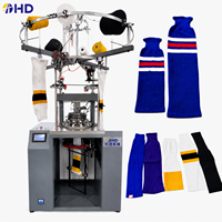 Machine à tricoter automatique à 84 aiguilles pour la fabrication de chaussettes de hockey sur glace