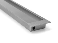Sortie d'usine W17 * H7.3mm Aluminium LED Profile Lights Anodizing Surface avec T5 Temper Anti-Glare Design pour l'éclairage Oblique