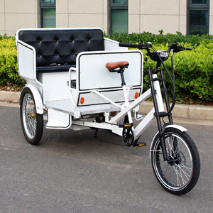 Exótico 3 ruedas eléctrico <span class=keywords><strong>Pedicab</strong></span> <span class=keywords><strong>Rickshaw</strong></span> bicicleta Taxi pasajero triciclo 850W rango con amortiguación horquilla delantera Velo Cargo Electrique - Product Image 2