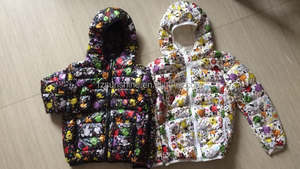 1-8Y REVERSIBLE con capucha Ultra ligero plegable niña niño ropa de invierno niños chaqueta para niños prendas de vestir chaqueta de plumón para niños - Product Image 3